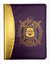 Omega Psi Phi Two Tone Padfolio