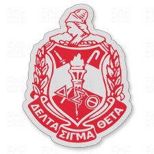 Delta Sigma Theta Vinyl Crest Sticker