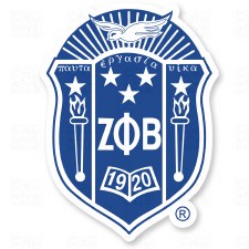 Zeta Phi Beta Vinyl Crest Sticker