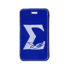 Phi Beta Sigma Embroidered Sigma Letter & Dove Luggage Tag