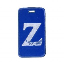 Zeta Phi Beta Embroidered Zeta Letter & Dove Luggage Tag