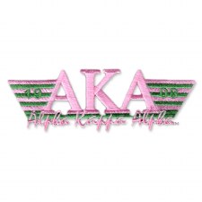 Alpha Kappa Alpha Greek Wings Patch