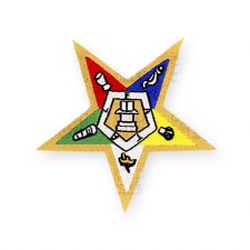 Order of the Eastern Star Woven Crest Emblem