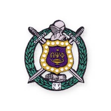Omega Psi Phi Woven Crest Emblem