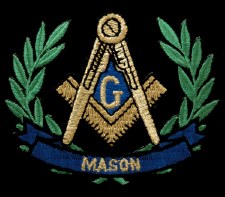 Mason Lazer Wreath Emblem