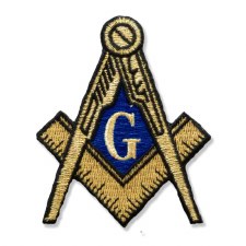 Masonic Gold Square & Compass Emblem