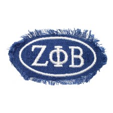 Zeta Phi Beta Oval Distressed Emblem
