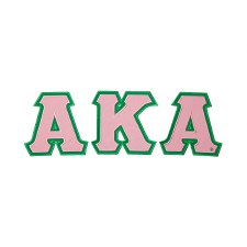 Alpha Kappa Alpha Applique Letter Set