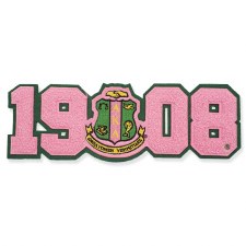 Alpha Kappa Alpha Chenille Year & Crest Emblem