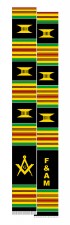 Mason F & AM Kente Graduation Stole