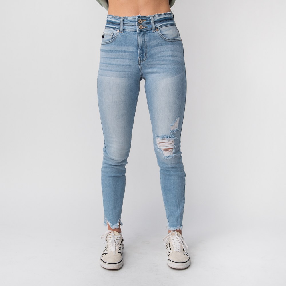 kancan distressed skinny jeans