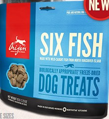 orijen six fish dog treats