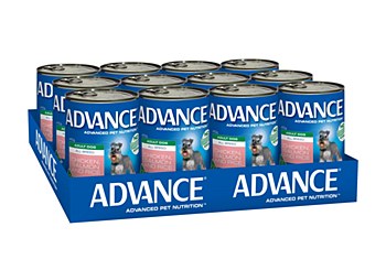Advance Adult All Breed Chicken and Salmon 410g x 12 Wet Dog Food