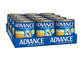 Advance Adult All Breed Weight Control Chicken and Rice 700g x 12 Wet Dog Food