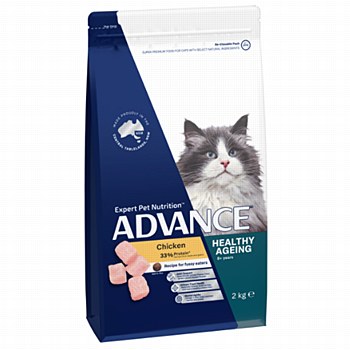 Advance Adult Cat Healthy Ageing Chicken 2kg Dry Cat Food
