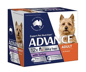 Advance Adult All Breed with Turkey 100g X 12 Wet Dog Food