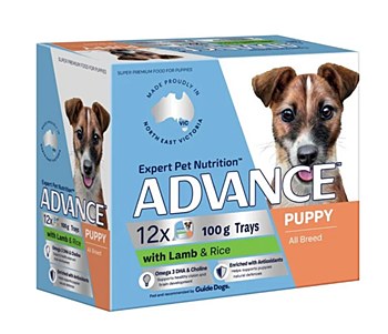 Advance Puppy All Breed with Lamb &amp; Rice 100g X 12 Wet Dog Food