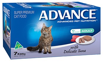 Advance Adult Cat with Delicate Tuna 7x85g Wet Cat Food