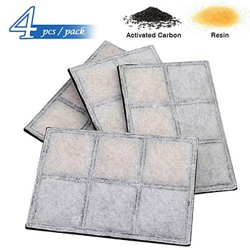 All Fur You Seashell Pet Water Fountain Replacement Filters (4 Pack)