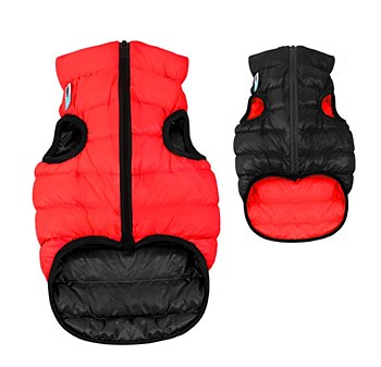 Airy Vest Dog Coat Size 40M Red &amp; Black
