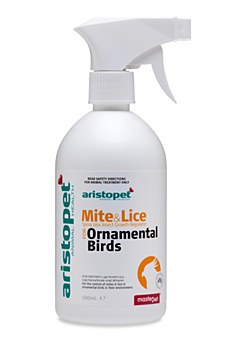 Aristopet Mite and Lice Spray for Ornamental Birds 500ml