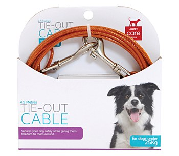 Allpet Tie-Out Cable Medium 4.5m for Dogs under 25kg
