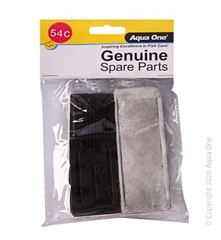 Aqua One Splish Splash Replacement Carbon Cartridge 54c (2 Pack)