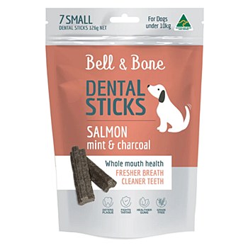 Bell &amp; Bone Dental Sticks Salmon, Mint &amp; Charcoal Small