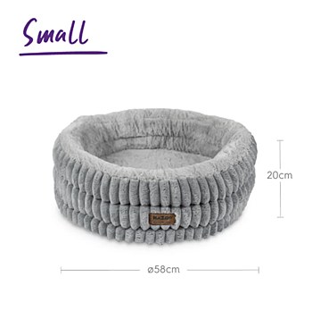 Kazoo Calming Nest Small Grey Dog Bed