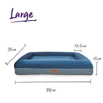 Kazoo Wombat Midnight Blue Large Dog Bed