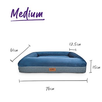 Kazoo Wombat Midnight Blue Medium Dog Bed