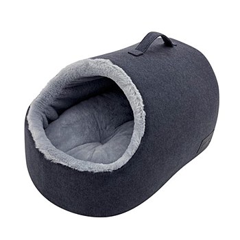 La Doggie Vita Charcoal Hideaway Dome Cat Bed