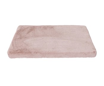La Doggie Vita Faux Fur Pink Large Crate Mat Dog Bed