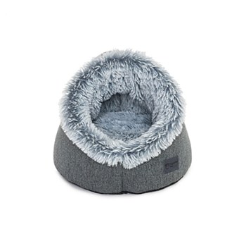 Superior Pet Goods Calming Pet Dome Dove Grey Cat Bed