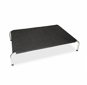 Superior Pet Goods Heavy Duty Steel Frame Flea-Free Pinstripe Jumbo Dog Bed