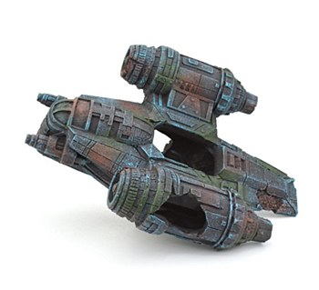 Bioscape Fish Tank Ornament Downed Starfighter