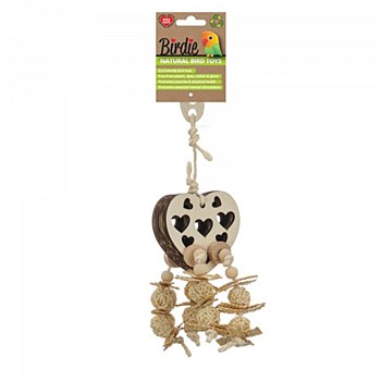 Birdie Natural Heart Foraging Bird Toy