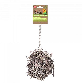 Birdie Natural Shredding Ball Jumbo Bird Toy