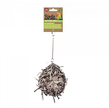 Birdie Natural Shredding Ball Medium Bird Toy