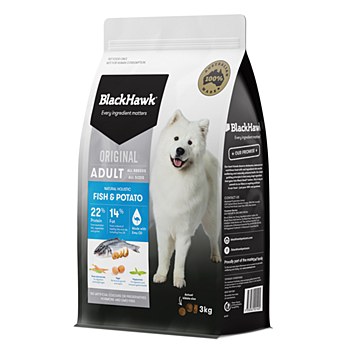 BlackHawk Adult Fish &amp; Potato 3kg Dry Dog Food