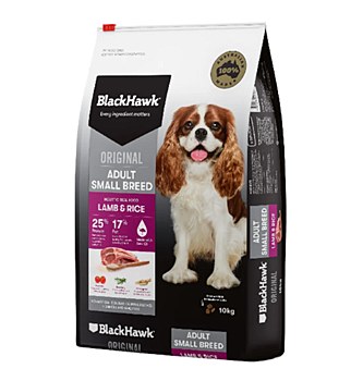 BlackHawk Adult Small Breed Lamb &amp; Rice 10kg Dry Dog Food