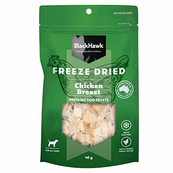 BlackHawk Freeze Dried Chicken Breast Dog Treats 40g