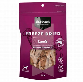 BlackHawk Freeze Dried Lamb Dog Treats 50g