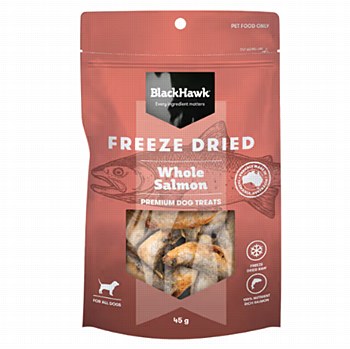 BlackHawk Freeze Dried Whole Salmon Dog Treats 45g
