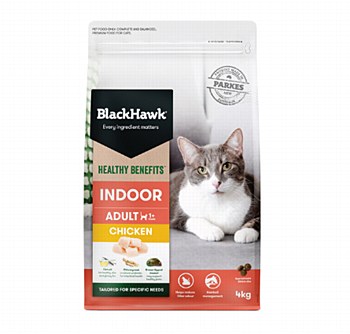 BlackHawk Healthy Benefits Adult Indoor Chicken Dry Cat Food 4kg