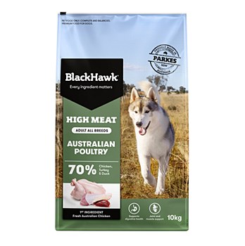 BlackHawk High Meat Australian Poultry 10kg Dry Dog Food