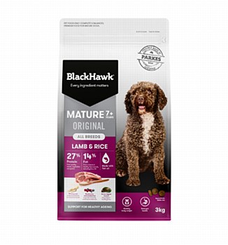BlackHawk Mature Lamb &amp; Rice 3kg Dry Dog Food