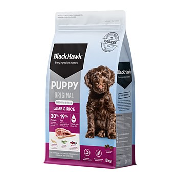 BlackHawk Puppy Medium Breed Lamb &amp; Rice 3kg Dry Dog Food