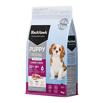 BlackHawk Puppy Small Breed Lamb &amp; Rice 3kg Dry Dog Food