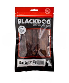 Black Dog Beef Jerky Dog Treat 100g